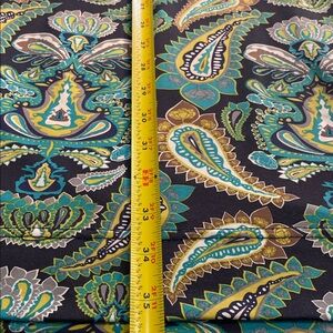 Lulu-B Black and Green Paisley Midi Dress